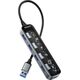 HUB USB Deltaco DELTACO USB-A-Hub m. 4x USB 5 Gbit/s transparent