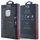 Red Bull RBHMP16L24PUILVR iPhone 16 Pro  6.3" hardcase granatowy/navy Leather Red Ring MagSafe