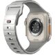 UNIQ pasek Stride Apple Watch Series1/2/3/4/5/6/7/8/9/SE/SE2/Ultra/Ultra 2 42/44/45/49mm FKM Rubber Strap szary/chalk grey