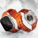 UNIQ pasek Stride Apple Watch Series1/2/3/4/5/6/7/8/9/SE/SE2/Ultra/Ultra 2 42/44/45/49mm FKM Rubber Strap pomarańczowy/volt orange