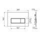 Κουμπί έκπλυσης M578-GAM-01 / JELLOW / RECTANGLE BL / ΚΟΥΜΠΙ WC ΟΡΘΟΓΩΝΙΟ ΜΑΥΡΟ ΜΑΤ /