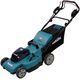 Χλοοκοπτική μηχανή μπαταρίας MAKITA MAKITA cordless lawnmower DLM481Z, 36Volt (2x18Volt) (μπλε/μαύρο, χωρίς μπαταρία και φορτιστή, με κίνηση τροχών)