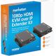 MANHATTAN 1080p60Hz HDMI KVM over IP Extender Set HDMI-Επέκταση σήματος έως 120m μέσω καλωδίου Cat6 ή δικτύου με δυνατότητα IP