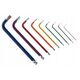 Έγχρωμα κλειδιά Allen 1,5-10mm 9τεμ. CrV (6/48)