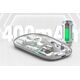 Mysz MARVO Prism 20W transparentna