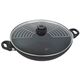Σκεύος wok Swiss Diamond 36 cm με καπάκι και σχάρα, επαγωγή Μαύρο