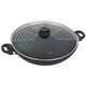 Σκεύος wok Swiss Diamond 36 cm με καπάκι και σχάρα, επαγωγή Μαύρο