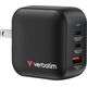 Verbatim, Φορτιστής GaN USB 3.0, USB C, γκρι, 70W, εναλλάξιμες άκρες C,G,A