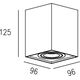 Lampa sufitowa Zuma Line Oprawa natynkowa spot QUADRO H-89200-WH Zuma Line