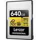Lexar CFexpress 4.0 Pro Gold, VPG400, R1800/W1650 (Type A) 640GB