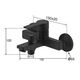 Μπαταρία μπάνιου, AQUALINE SMART BLACK, με σύστημα ντους