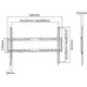 Επιτοίχια βάση Equip Equip 37"-70"/  1TFT 35kg σταθερή              μαύρο