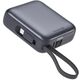 Swissten Power Bank 10000 mAh με ενσωματωμένα καλώδια USB-C και Lightning