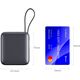 Swissten Power Bank 10000 mAh με ενσωματωμένα καλώδια USB-C και Lightning