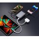 Swissten Power Bank 20000 mAh με ενσωματωμένα καλώδια USB-C και Lightning
