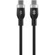 Καλώδιο Φόρτισης USB-C σε USB-C 60W από Σιλικόνη 1.5m, Μαύρο
