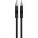Καλώδιο Φόρτισης USB-C σε USB-C 60W από Σιλικόνη 1.5m, Μαύρο
