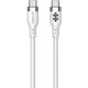 Καλώδιο φόρτισης Hyper 1.5m Silicone USB-C σε USB-C 60W, Λευκό