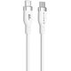Καλώδιο φόρτισης Hyper 1.5m Silicone USB-C σε USB-C 60W, Λευκό