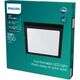 Επιφανειακός πίνακας LED PHILIPS MAGNEOS, 12W, 2700K, 1150lm, μαύρο, 21 x 21 x h2.8 cm