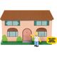 Jakks Pacific The Simpsons 2.5 Inch Playset Simpson's Living Room