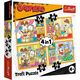 PUZZLE 4w1 Garfield αγαπά τα λαζάνια /Garfield 34673