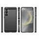 Θήκη σιλικόνης Carbon Case για Samsung Galaxy S25 - μαύρο