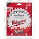 Δίσκος κοπής ξύλου MILWAUKEE MILWAUKEE CSB P W 165x15.87x1.6 24HW, 2 τεμ.