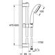 Σετ ντους GROHE QUICKFIX VITALIO START 100 279482430, μαύρο ματ