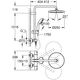 Σύστημα ντους GROHE QUICKFIX VITALIO START SYSTEM 250 266772430, μαύρο ματ