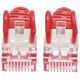 Intellinet Network Solutions Patchcord Cat6A, SFTP, 7.5 m, czerwony (319133)