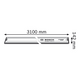 Bosch Szyna prowadząca FSN 3100 (1600Z00008)