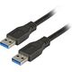 Kabel USB EFB USB-A - USB-A 3 m Czarny (K5280SW.3)
