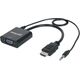 Adapter AV Manhattan HDMI - D-Sub (VGA) + Jack 3.5mm czarny (151450)