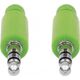 Kabel Manhattan Jack 3.5mm - Jack 3.5mm 1m czarny zielony (394130)