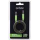 Kabel Manhattan Jack 3.5mm - Jack 3.5mm 1m czarny zielony (394130)