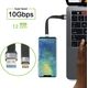 Kabel USB Techly USB-C - USB-C 0.12 m Czarny (ICOC USBC-FL-U322)