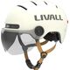 Livall Kask L23 biały 54-58cm z szybką ochronną LED/SOS