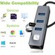 Adapter Techly Karta Sieciowa USB-C 3.1 na RJ45 Gigabit z Hubem 3x USB 3.0