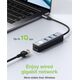 Adapter Techly Karta Sieciowa USB-C 3.1 na RJ45 Gigabit z Hubem 3x USB 3.0