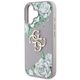 Etui Guess Grained Roses Big 4G logo do  iPhone 16 fioletowy