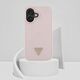 Etui Guess Grained Hot Stamp Peony       Triangle Logo MagSafe do iPhone 16 różowy