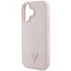 Etui Guess Grained Hot Stamp Peony       Triangle Logo MagSafe do iPhone 16 różowy