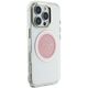Etui Guess IML Metal Colored Circle      Classic Logo MagSafe do iPhone 16 Pro Max różowy