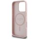 Etui Guess Grained Hot Stamp Peony       Triangle Logo MagSafe do iPhone 16 Pro Max różowy