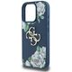 Etui Guess Grained Roses Big 4G logo do  iPhone 16 Pro Max niebieski