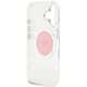 Etui Guess IML Metal Colored Circle      Classic Logo MagSafe do iPhone 16 różowy