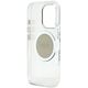 Etui Guess IML Metal Colored Circle      Classic Logo MagSafe do iPhone 16 Pro szary