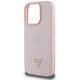Etui Guess Grained Hot Stamp Peony       Triangle Logo MagSafe do iPhone 16 Pro różowy