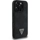 Etui Guess Grained Hot Stamp Peony       Triangle Logo MagSafe do iPhone 16 Pro czarny